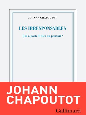 cover image of Les Irresponsables